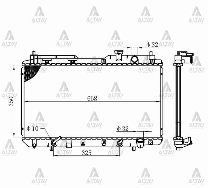 Honda CR-V Su Radyatörü 1997-2002 Radyatör Su Crv 16mm A-t Brazıng OEM 19010-P3F-901 Honda CR-V Su Radyatörü 1997-2002 Radyatör Su Crv 16mm A-t Brazıng OEM 19010-P3F-901